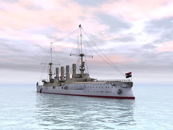 Armored Cruiser SMS Scharnhorst — Stock Photo, Image