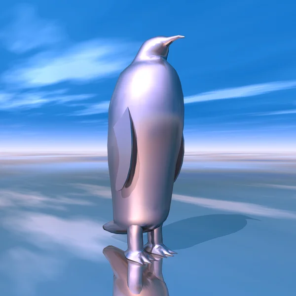 Silver Penguin — Stockfoto