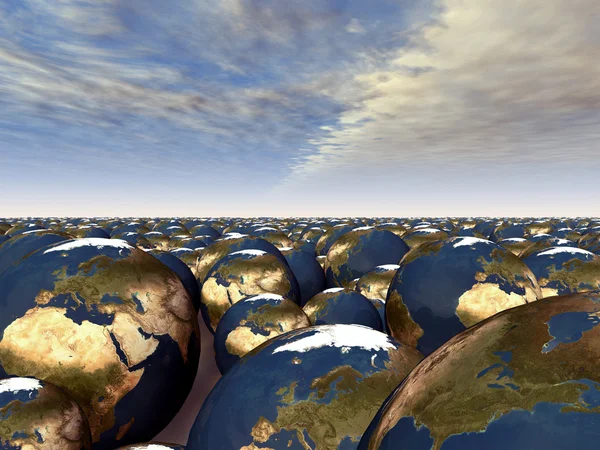 Globi della Terra — Foto Stock