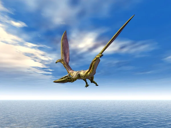 Pterodactyl or Pteranodon flying over the ocean, Stock Photo, Picture And  Low Budget Royalty Free Image. Pic. ESY-061325401