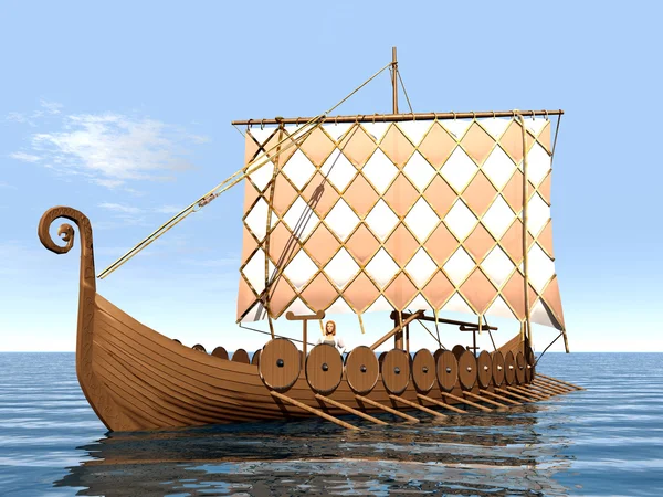 Vikingschip — Stockfoto