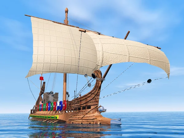 Navio de guerra romano — Fotografia de Stock
