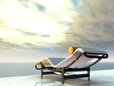 şezlong ile tatil izlenim