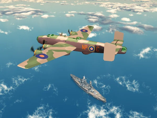 重型轰炸机哈利法克斯 — 图库照片