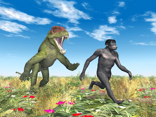 Homo habilis - emberi evolúció — Stock Fotó