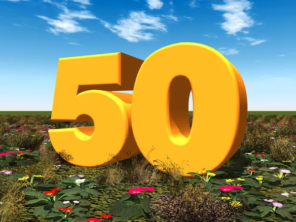 O Número 50 — Fotografia de Stock