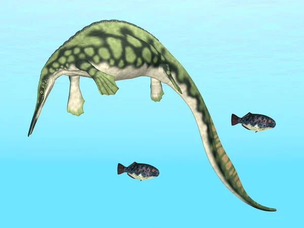 Réptil marinho Hupehsuchus — Fotografia de Stock