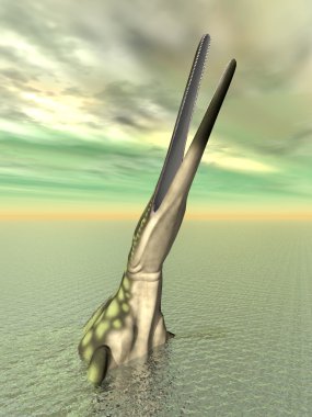 Deniz sürüngen hupehsuchus