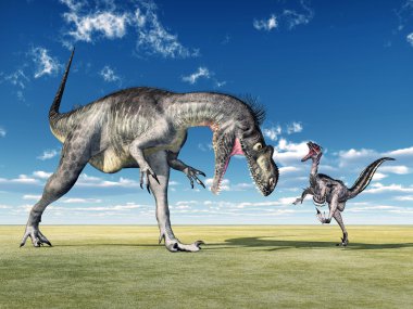 megalosaurus ve velociraptor