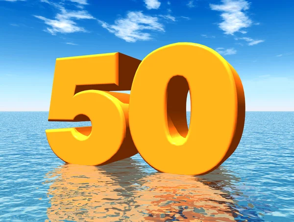 Het nummer 50 — Stockfoto