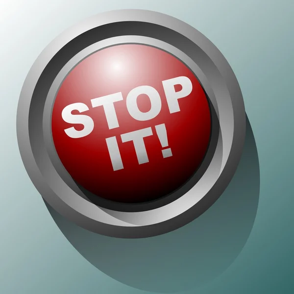 Pare com isso botão — Fotografia de Stock