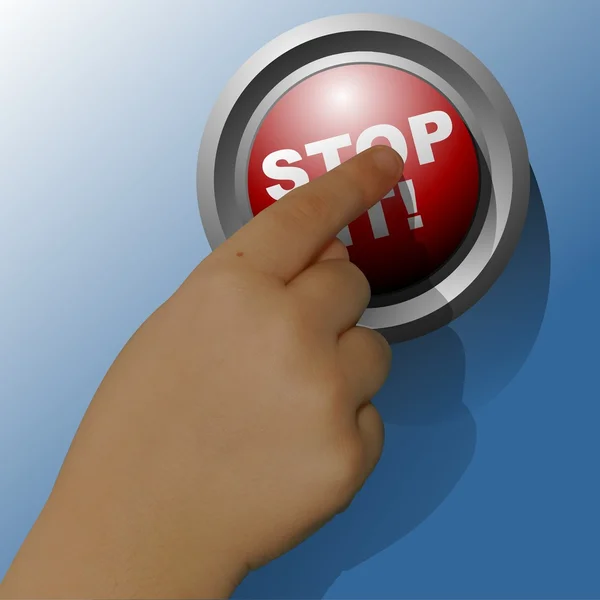 Pare com isso botão — Fotografia de Stock