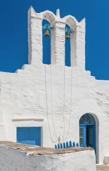 教会从锡夫诺斯岛，希腊 图库照片