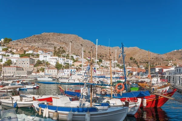 The port of Hydra, Greece Stock Image