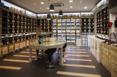 Modern wine shop clipart