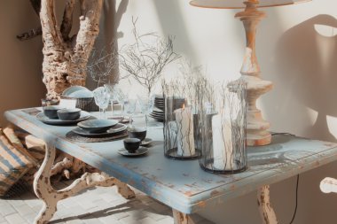 verandada ev masa