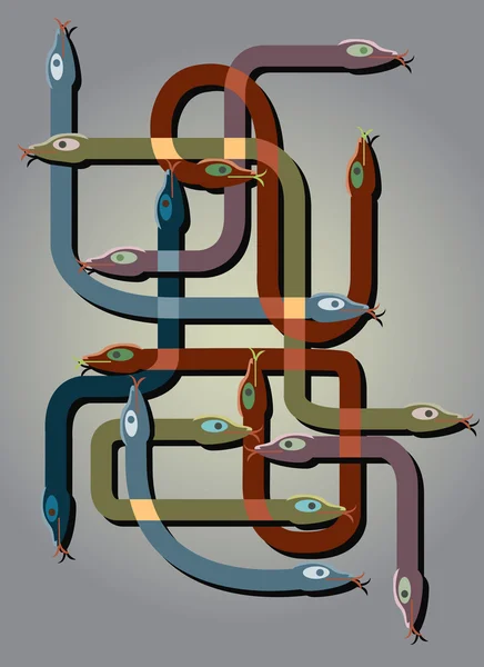 Serpents Contexte — Image vectorielle