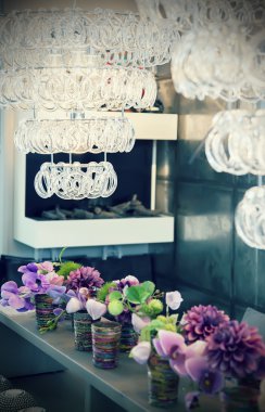 ev çiçekleri ile tablo