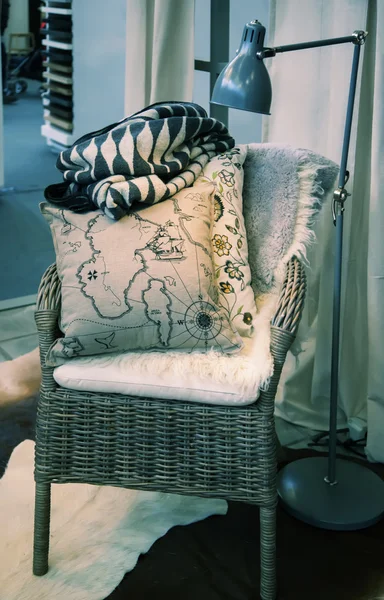 Gemütlicher Stuhl zu Hause — Stockfoto