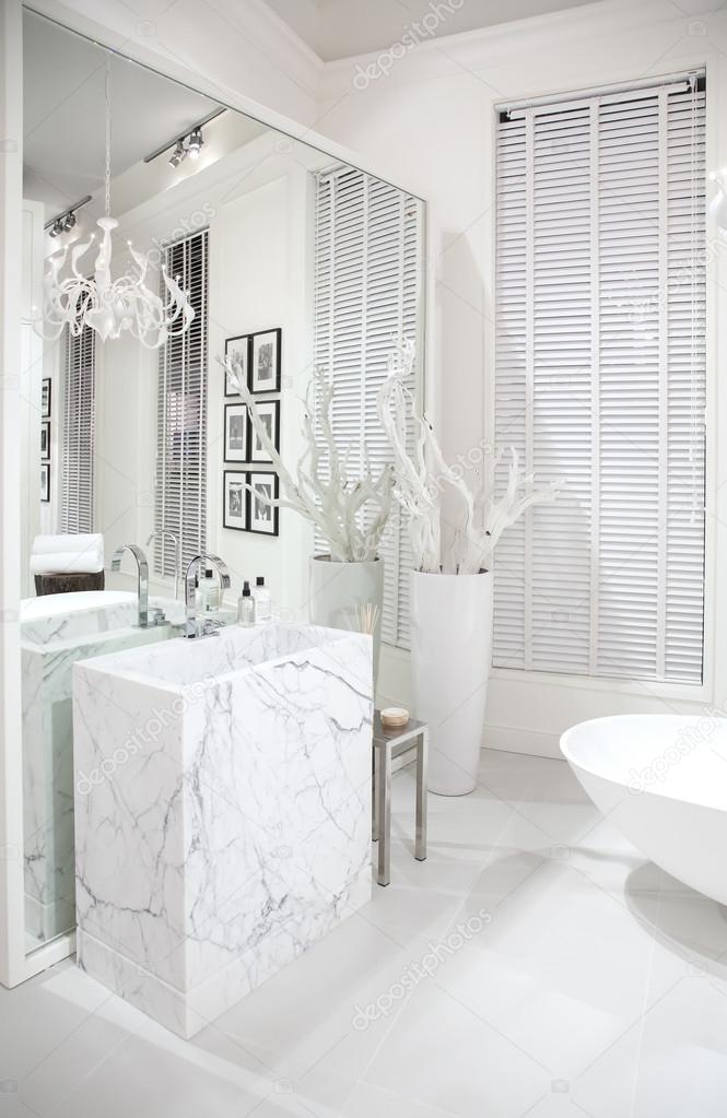 white bathroom