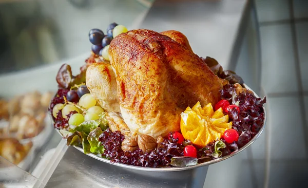 Turkey on plate — Stock Photo, Image