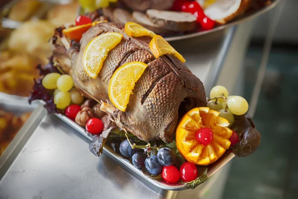 Turquía en plato — Foto de Stock