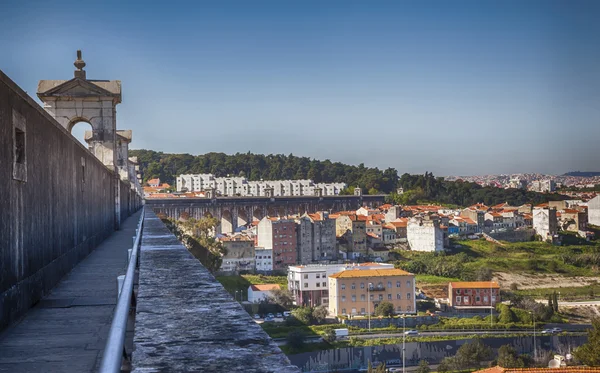 Lissabons staden panorama — Stockfoto