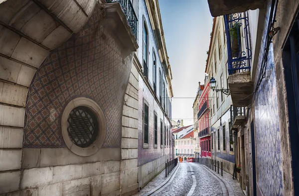 リスボンの都市通り — ストック写真