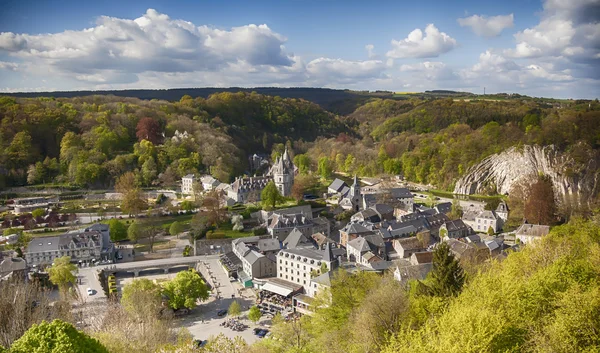 Město durbuy v belgických Ardenách — Stock fotografie