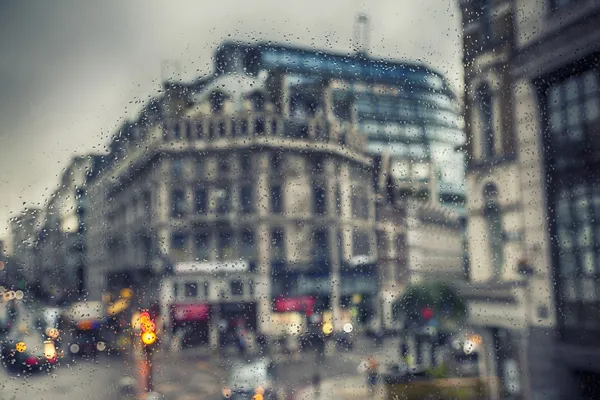 London in rain — Stock Photo, Image