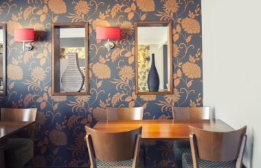 Restoran iç dekoratif duvar 