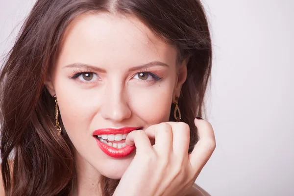 Beautiful hair, portrait of young girl Royalty Free Stock Images