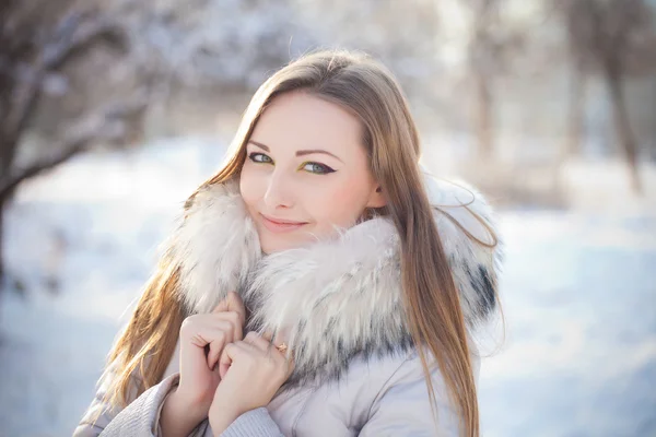 Vackra vinter porträtt — Stockfoto