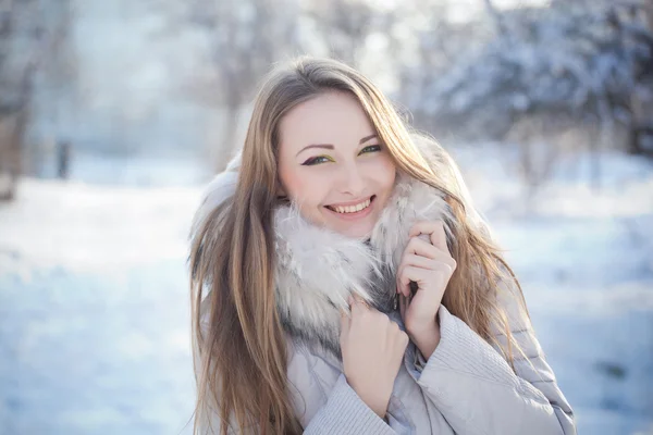 Beautiful winter portrait — Stock Photo, Image