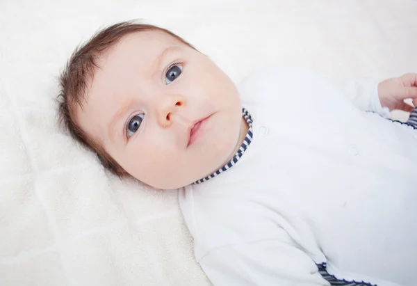 Beautiful newborn boy — Stock Photo, Image