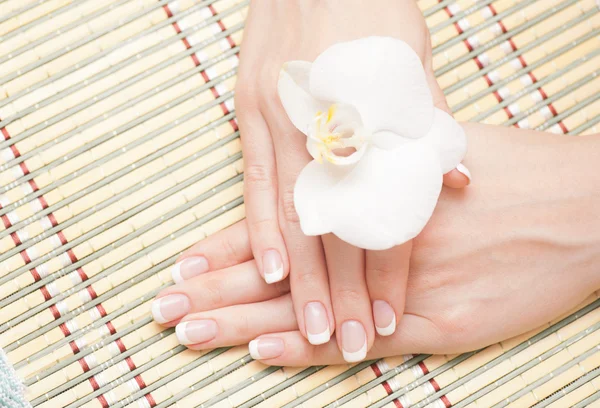 Beautiful human hand, spa — Stock Photo, Image