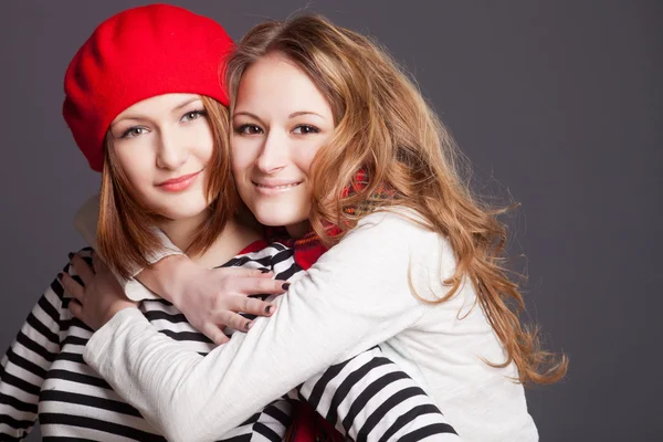 Two friends in the studio — Stock Photo, Image