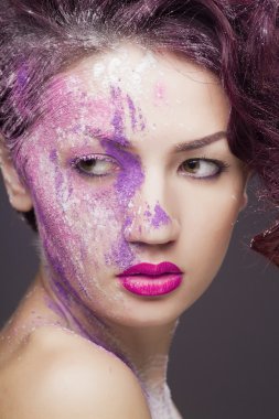 moda makyaj, portre studio vurdu