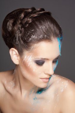 moda makyaj, portre studio vurdu