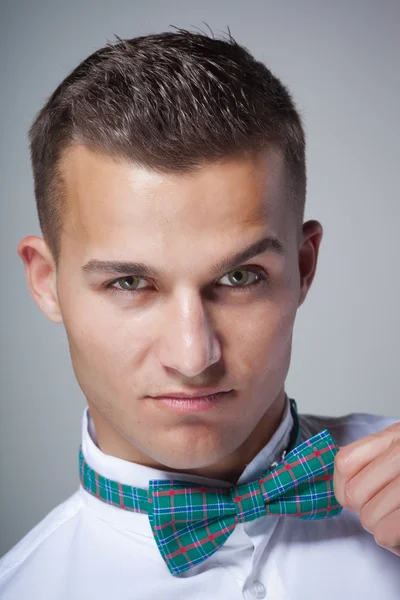 Portrait of a handsome stylish man — Stock Photo, Image