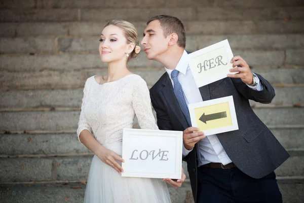 Bride and groom — Stock Photo, Image