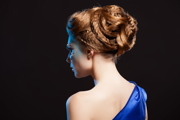 Снежная Королева, творческий портрет крупным планом
