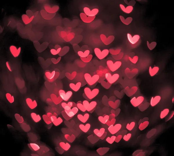 Bokeh hearts — Stock Photo, Image