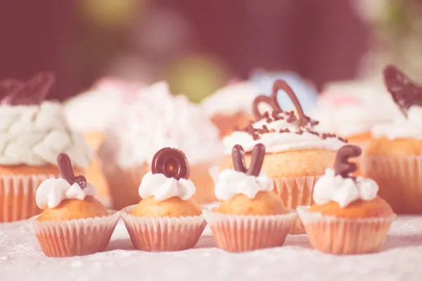 Sevgililer cupcake — Stok fotoğraf