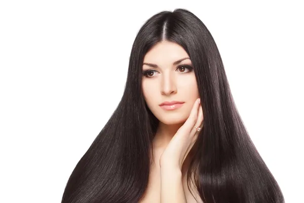 Hermoso cabello, retrato de una joven — Foto de Stock