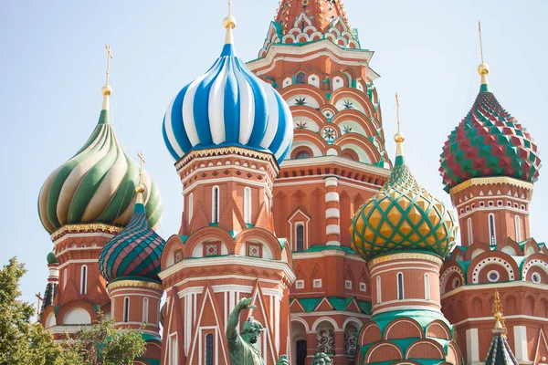 Moscow Red Square - St. Basil's Cathedral — Stock Photo, Image