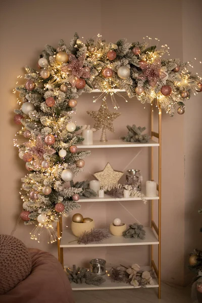 Beautiful Decorated Christmas Room — Stock Photo, Image