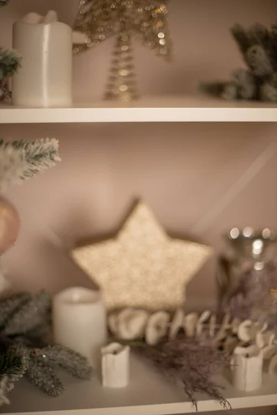 Schön Dekorierte Weihnachtszimmer — Stockfoto