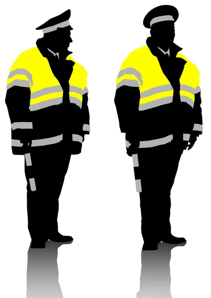 Verkeer officier — Stockvector