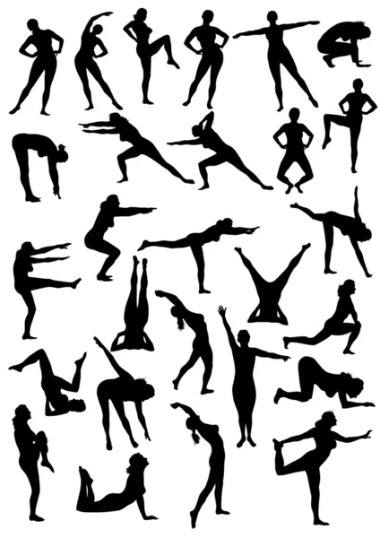 Movimento aerobico — Vettoriale Stock